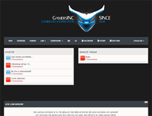 Tablet Screenshot of gamersinc.org